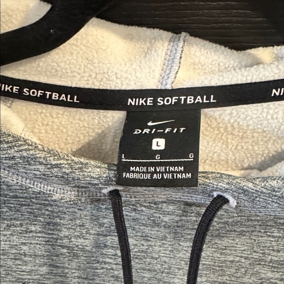 Nike Athletic Performance Gray Softball Swoosh Hoodie - Picture 2 of 4